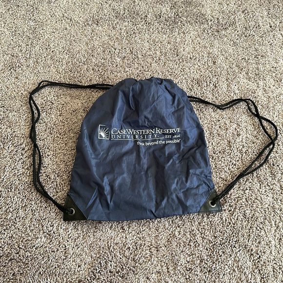 Navy blue case western university drawstring bag - Picture 2 of 3